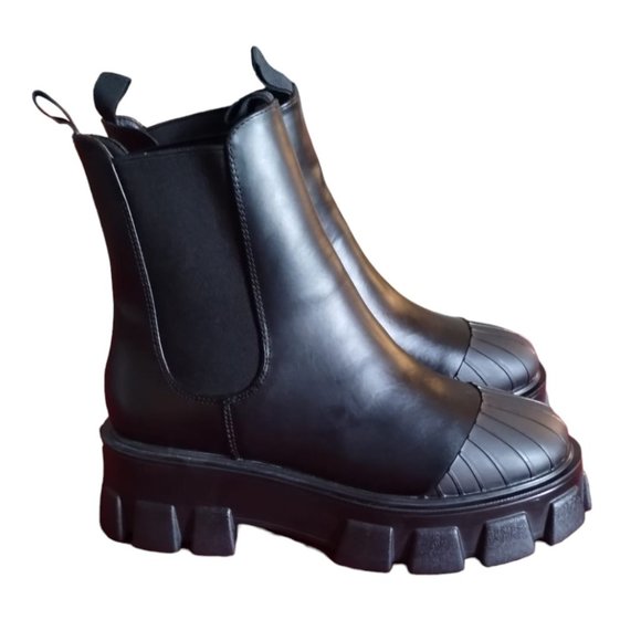 Truffle Collection Women's Chunky Exaggerated Sole Chelsea Boots, UK size 7 - Picture 9 of 11